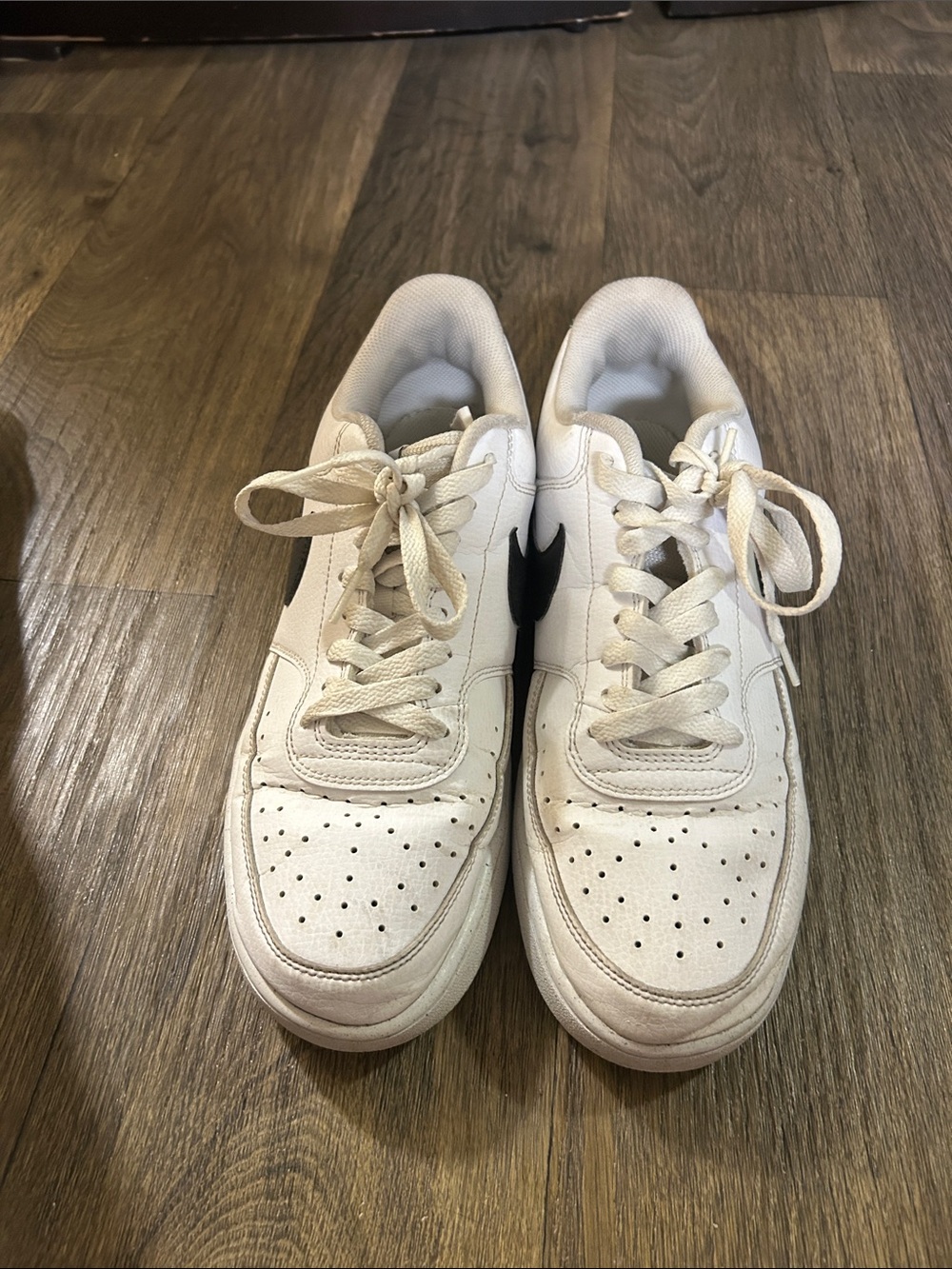 White Nike Court Visions